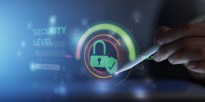 Security Level Cybersecurity Protection Dashboard for Secure Digital Infrastructure and Data Systems.