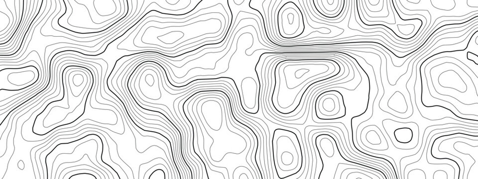 Nautical chart and radar map with ocean bottom topology. Sonar patterns for vector design world sea floor topography. Detailed depth topo map vector illustration of underwater terrain.