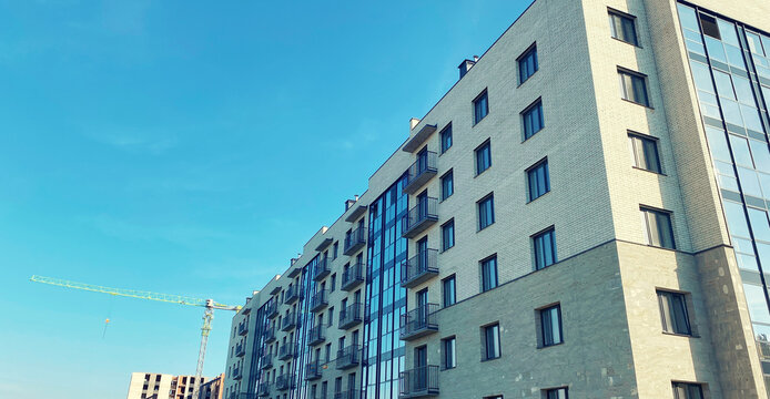 Architecture and real estate, modern residential apartment building