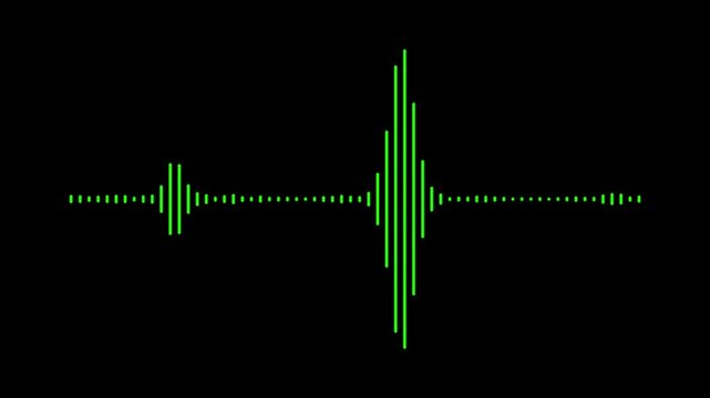Digital binary code sequence in neon green on black background minimal tech concept