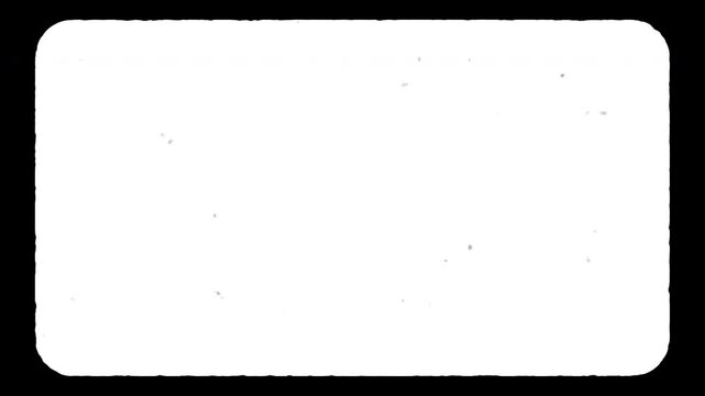 4K Super 8 Film Frame Overlay with Sprocket Holes and Vintage Grain