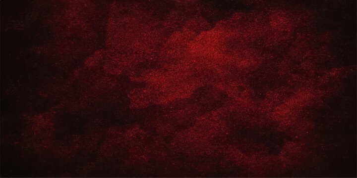 Grunge red textured background with vintage worn paper effect and dark smoky fire style design with empty space for text