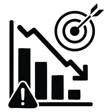 Risk Reduction design element in flat vector icon style. Great for business protection safety awareness and prevention strategy illustrations.