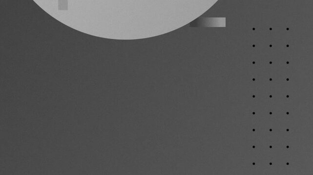Abstract minimalist geometric pattern with black and gray circles, dots, and lines. Perfect for modern backgrounds, textiles, and packaging designs.