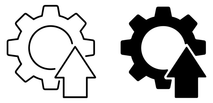 upgrade growth arrow icon vector