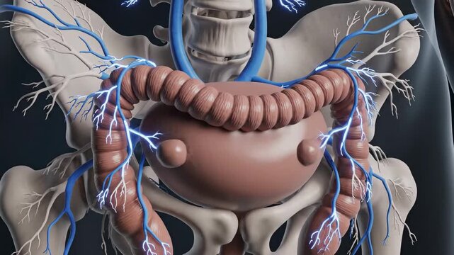 3D Medical Visualization of Human Pelvic Organs and Vasculature