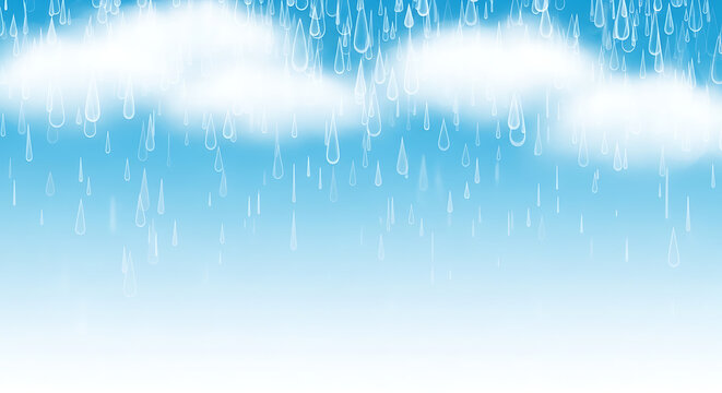 Abstract digital binary code rain falling from clouds with technology abstract software information computing background internet programming communication streaming