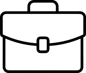 Simple briefcase icon, modern business symbol for documents and work © Boycilik