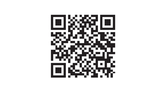 Scan QR code icon. Fake template of qr code, fake qr code mockup