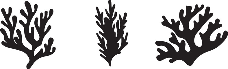 Black coral silhouettes © NasimaAktar