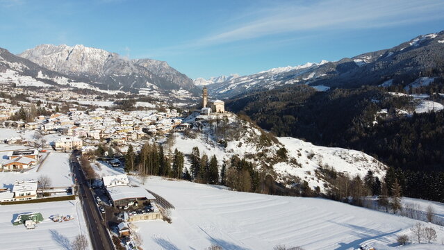 Panorama sulla Val di Fiemme in Trentino