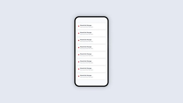 Mobile phone screen clearing notifications to activate focus mode reading concept mockup