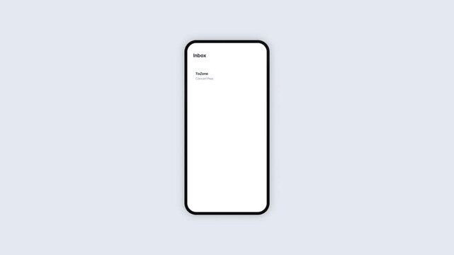 Mobile Phone Event Concert Ticket Pass Verification App UI Design Animation, Smartphone Booking Confirmation Voucher Check Mark Screen Concept Illustration