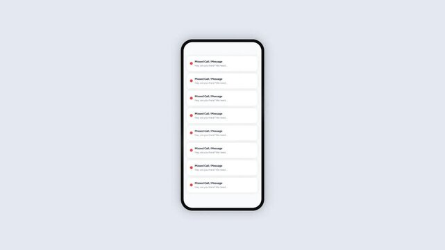 Smartphone interface demonstrating focus mode activation transition from missed call notifications to pastel orange dinner theme lock screen, simple flat design UI UX animation