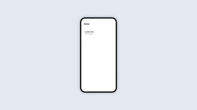 Mobile Phone Loyalty Club Bonus Points Reward App UI Design Animation, Smartphone Customer Gift Bonus Claim Confirmation Screen Concept Illustration