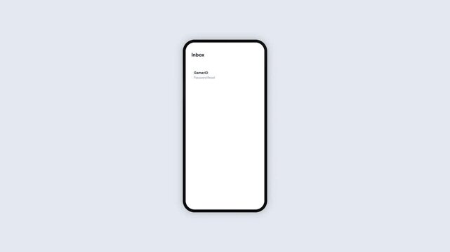 Mobile Phone Gaming Account Password Reset Verification App UI Design Animation, Smartphone Gamer Identity Confirmation Security Screen Concept Illustration