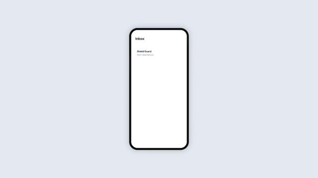 Mobile Phone Shield Guard Security Device Verification App UI Design Animation, Smartphone New Device Access Attempt Confirm Screen Concept Illustration