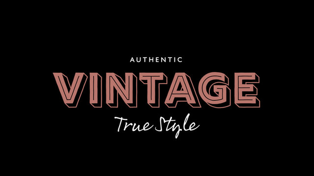 Vintage Text Layouts