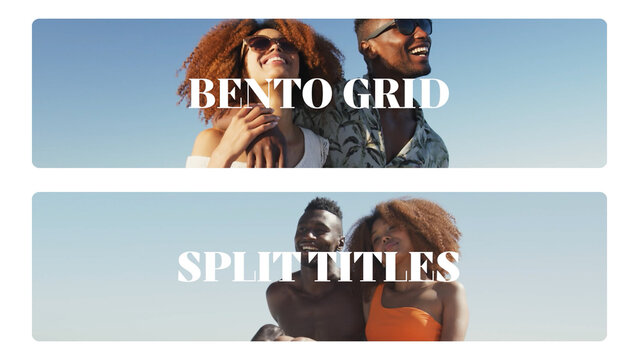Bento Grid Split Titles