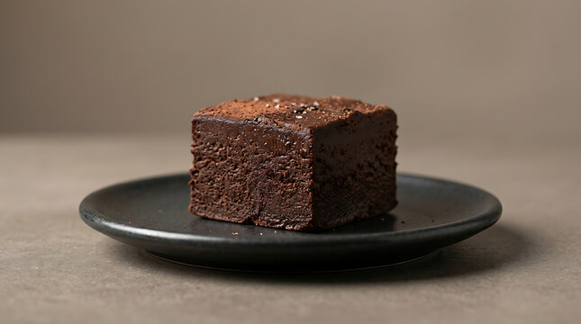 Rich chocolate fudge cake slice on a dark plate for National Fudge Day celebration