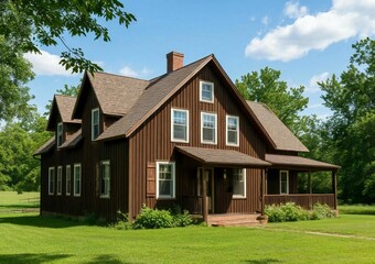 Obraz premium house in the woods