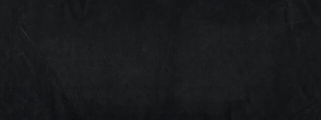 Dark Chalkboard Texture Black Scratched Grunge Worn Horizontal Matte Panoramic Chalk Surface Background © cynefin