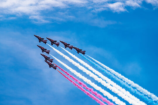 Red Arrows, Royal Air Force Aerobatic Team, Riviera Airshow 2026, Devon, England