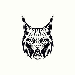 Fototapeta premium Lynx Feline Animal Illustration.