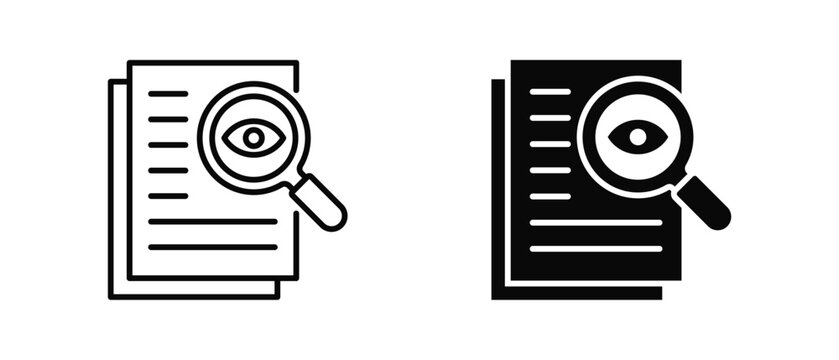 Work Summary icon set with style outline and solid for design and presentation.
