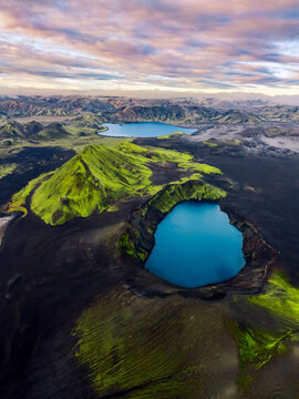 Hnausapollur Crater Lake, Landmannalaugar