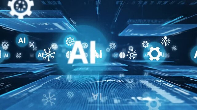 Illuminating the profound expansion of artificial intelligence across advanced digital landscapes, this visual metaphor showcases dynamic interconnected systems and complex data flows, evoking