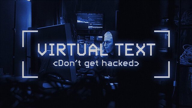 Analog Burn VHS Grunge Scanline Text Opener