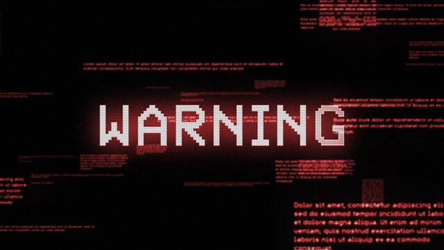 Retro CRT Zoom Warning Glitch Title Reveal