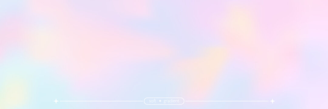 Gradient background with nacre pearl gradation in pink, lavender, ivory and soft blue tones. Pearl nacre gradient Perfect for beauty branding header or dreamy event poster design.