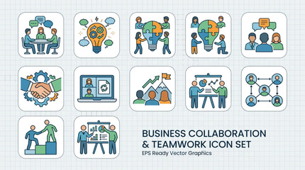 Fototapeta premium Business people working together closely.