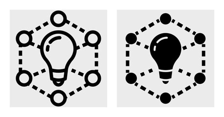 World creativity day line and solid icon set with innovation idea imagination design thinking education inspiration and creative concept collection © Bagus Ali Purwanto