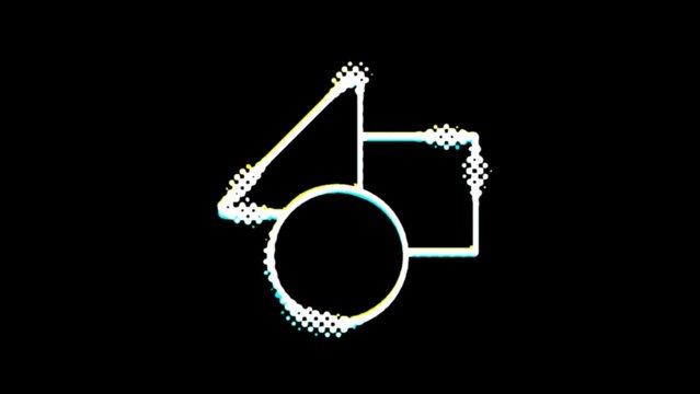 Halftone Grunge Logo Deformation Reveal