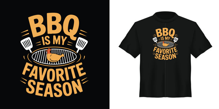 BBQ, t-shirt design, vector graphics, summer quote, grill season