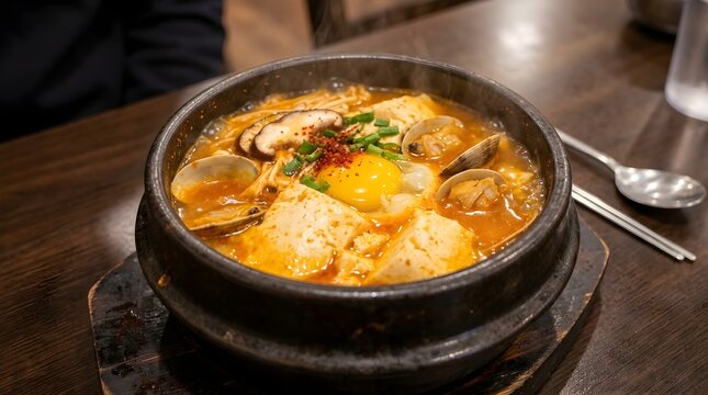 Integrating 3D GIS Terrain Data with DEM and DSM for Visualizing Spicy Korean Stew Topography, exploring the complex elevation of traditional Asian cuisine