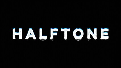 Halftone Grunge Distortion Title Sequence