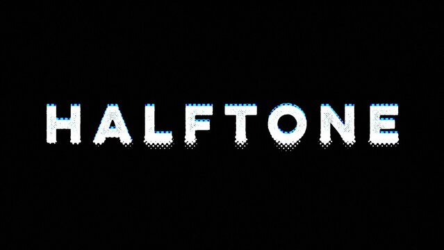 Halftone Grunge Distortion Title Sequence