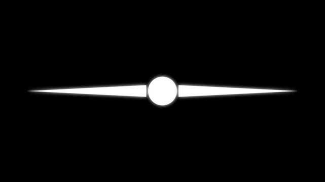 Black horizontal line with center dot divider element Minimal horizontal divider line with Center Dot Vector Illustration.