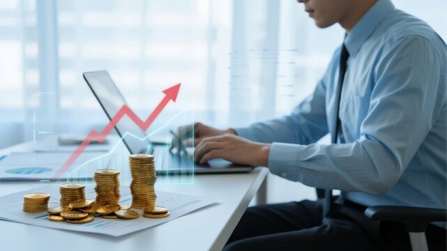 Financial management office income growth financial scenario