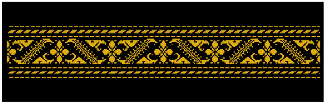 floral banner viking background oceania border cultural simple geometric elegant luxurious vector