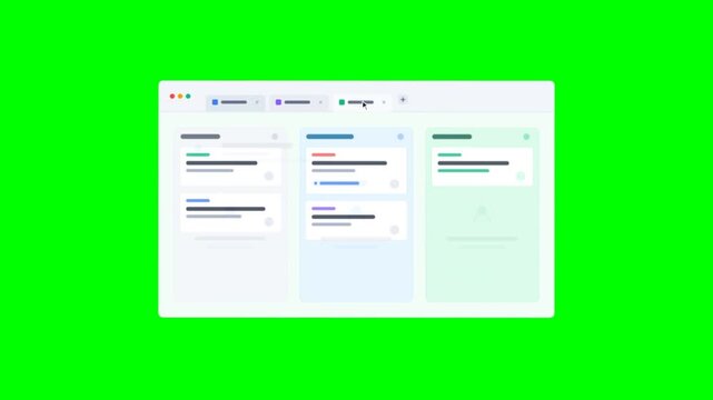 Digital Browser Interface Showing Data Dashboard Switching Between Tabs