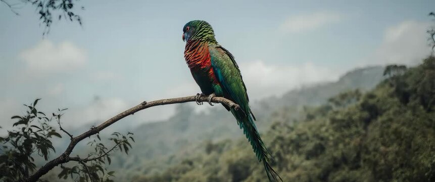 Resplendent Quetzal in Cloud Forest