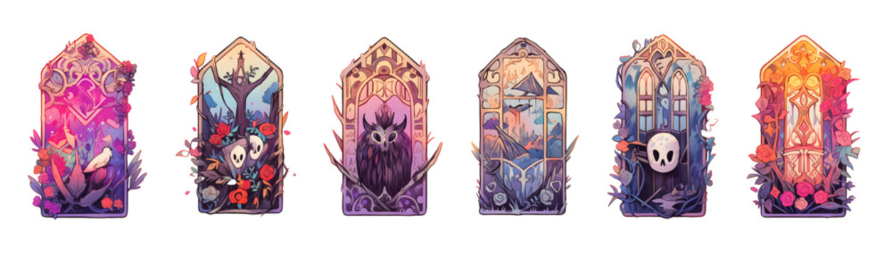Dark Gothic vertical card