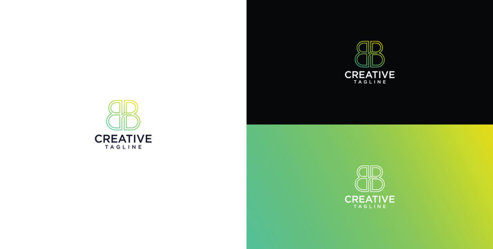 Elegant abstract geometric letter B logo design with a vibrant gradient, embodying modern style. A creative visual identity mark for contemporary branding and business solutions