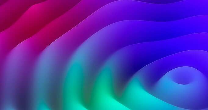 3d animated seamless looping background animation, colorful gradient. 