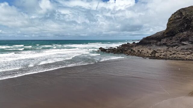 Summers day on Duckpool Cornwall beach